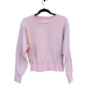 Rag & Bone Brushed Inside Out Terry Stitched Sweatshirt Dusky Pink XS